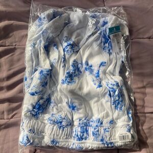 Rue 21 Plus Floral Print Cutout Side Slit Maxi Dress Size 3X NWT NEW